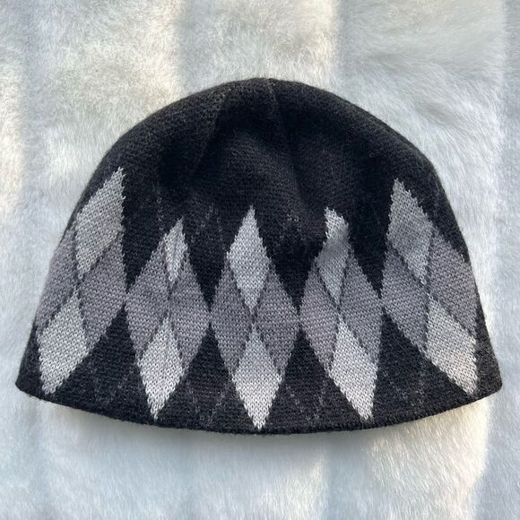 KiDs NORTH FACE Wool-Blend Argyle Beanie One-Size EUC - Picture 5 of 9